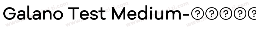 Galano Test Medium字体转换